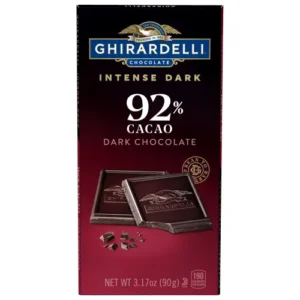 Intense Dark 92% Cacao Dark Chocolate Bar (Case of 12)